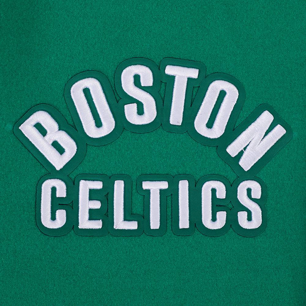 Pro Standard - NBA Boston Celtics All Pro Men's Varsity Jacket - Kelly Green/ White