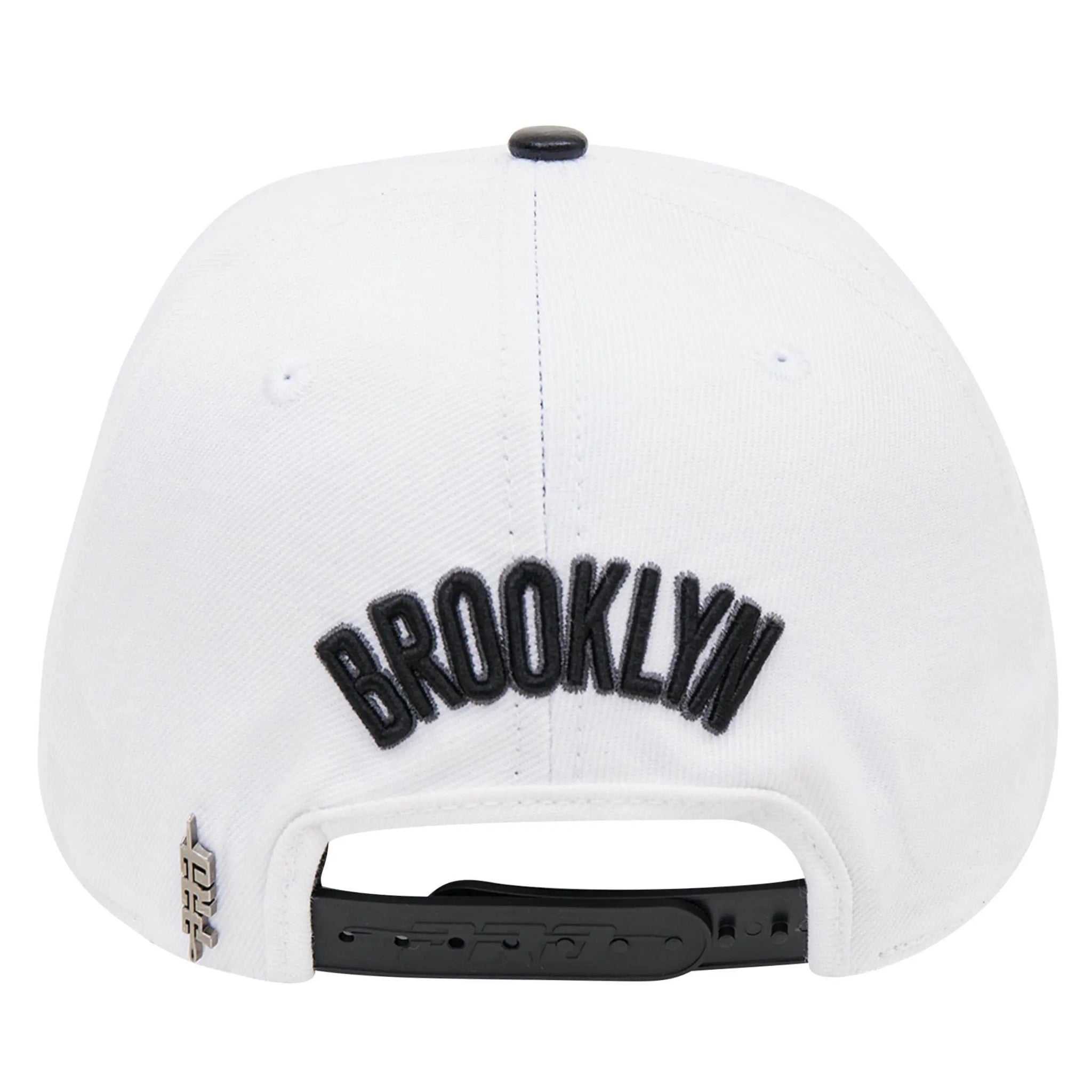 Pro Standard - Brooklyn Nets Logo Snapback Hat - White / Black - BLVD