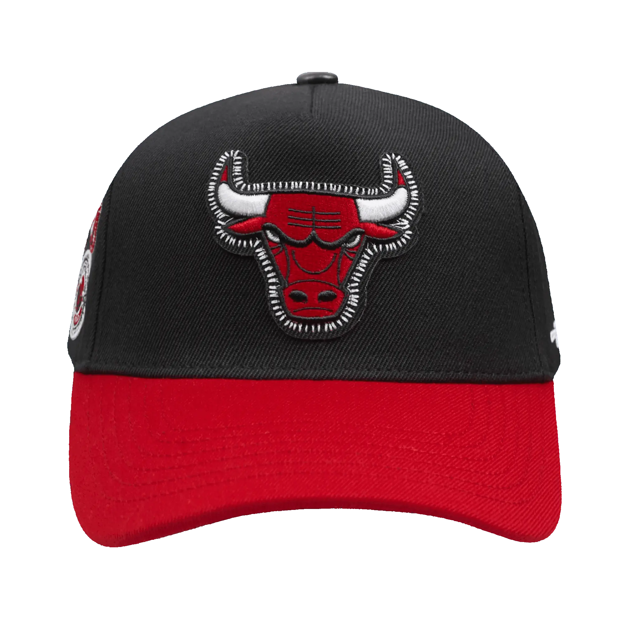 Pro Standard - Nba Chicago Bulls Diy Pick Stitch Pinch Front Snapback Hat - Black / Red - BLVD