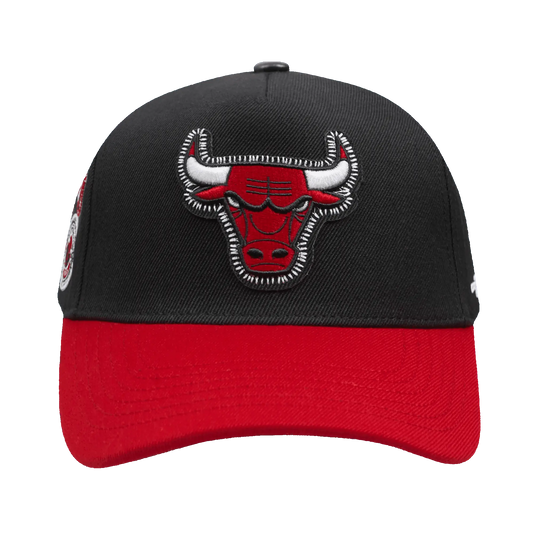 Pro Standard - Nba Chicago Bulls Diy Pick Stitch Pinch Front Snapback Hat - Black / Red - BLVD