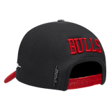 Pro Standard - Nba Chicago Bulls Diy Pick Stitch Pinch Front Snapback Hat - Black / Red - BLVD