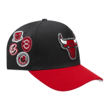 Pro Standard - Nba Chicago Bulls Diy Pick Stitch Pinch Front Snapback Hat - Black / Red - BLVD