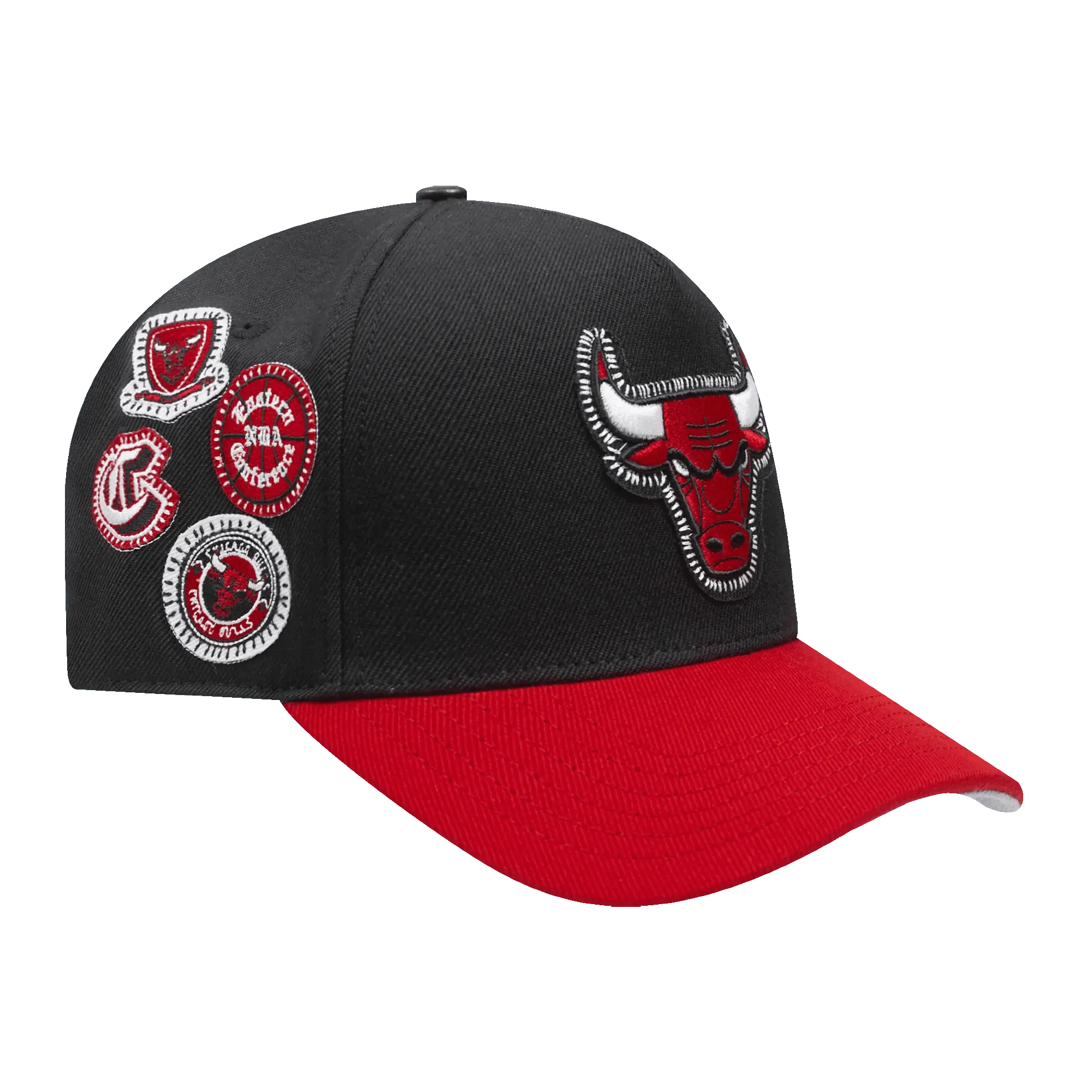 Pro Standard - Nba Chicago Bulls Diy Pick Stitch Pinch Front Snapback Hat - Black / Red - BLVD
