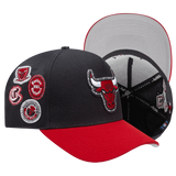 Pro Standard - Nba Chicago Bulls Diy Pick Stitch Pinch Front Snapback Hat - Black / Red - BLVD