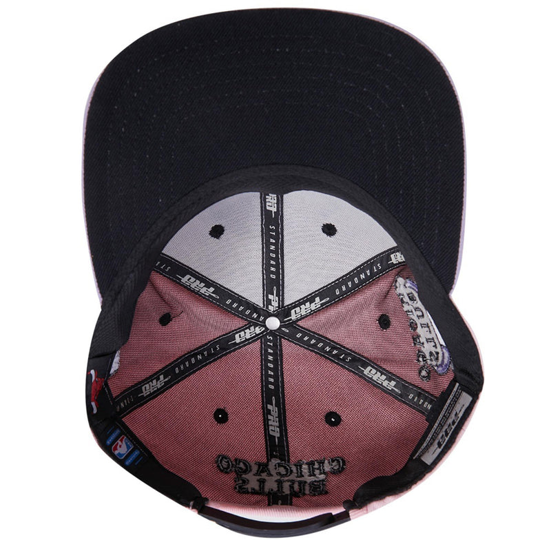 Pro Standard - Chicago Bulls 2 Tone Wool Snapback Hat - Purple / Pink