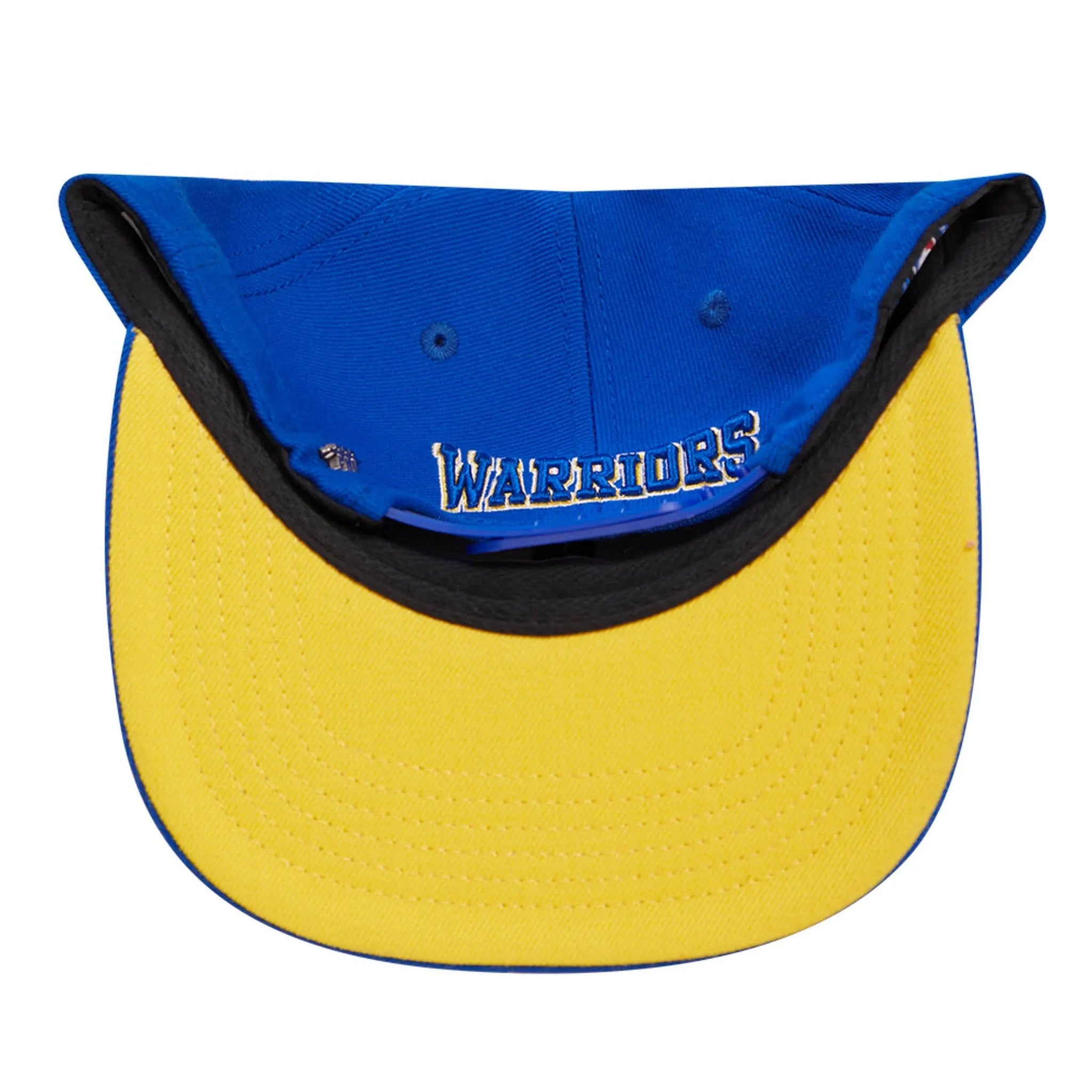 Pro Standard - Golden State Warriors Crest Emblem Wool Snapback Hat - Royal Blue Yellow - BLVD
