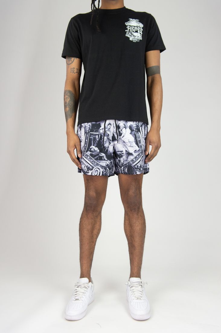 Rebel Blessed And Gifted Short Set - Black White Rebel Minds
