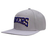 Pro Standard - Los Angeles Lakers Crest Emblem Snapback Hat - Gray / Purple - BLVD