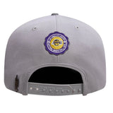 Pro Standard - Los Angeles Lakers Crest Emblem Snapback Hat - Gray / Purple - BLVD