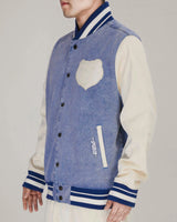 Pro Standard Memphis Grizzlies Varsity Blues Denim Varsity Jacket - Denim / Linen - BLVD