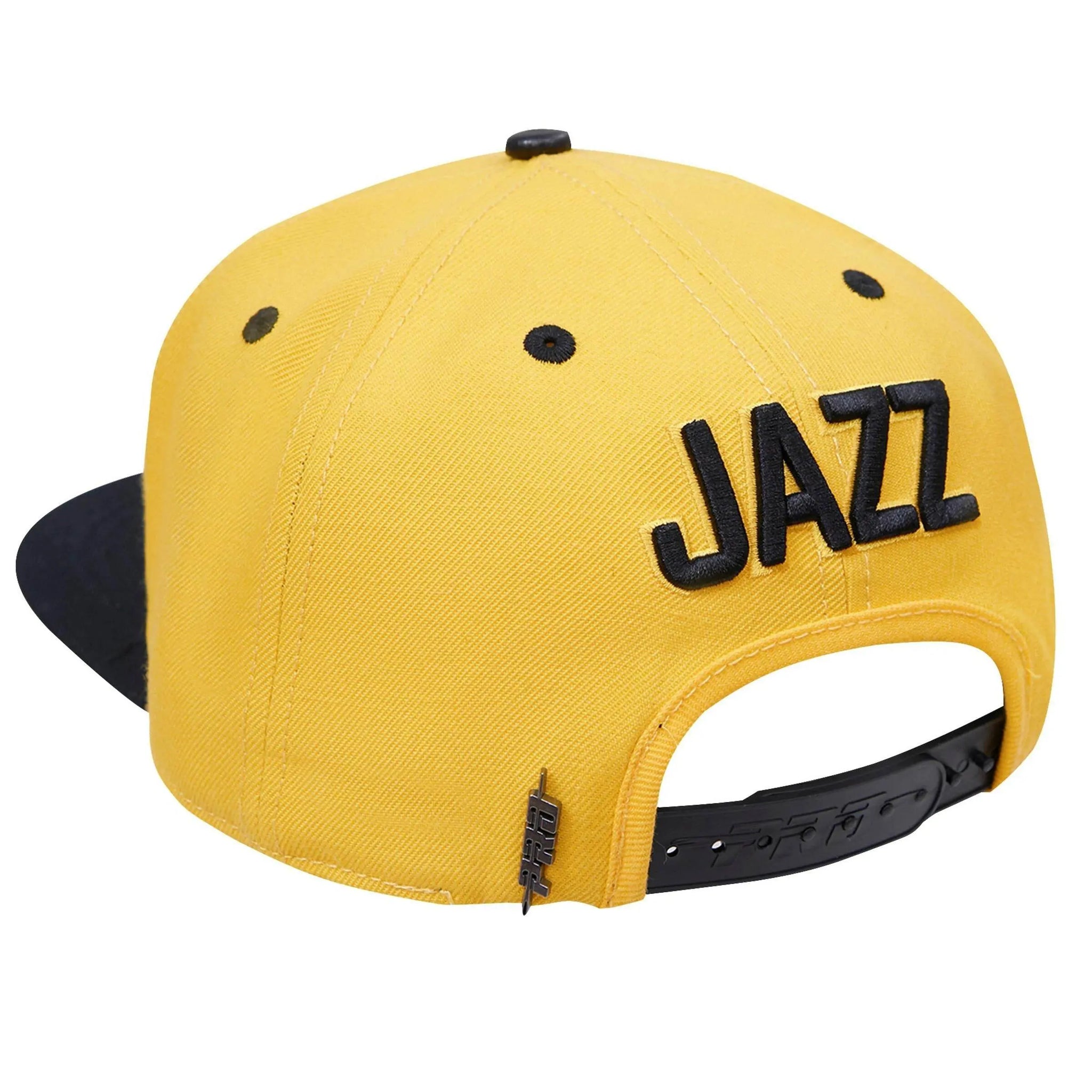 Pro Standard - Utah Jazz Retro Classic Primary Logo Wool Snapback Hat - Yellow / Black - BLVD