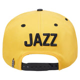 Pro Standard - Utah Jazz Retro Classic Primary Logo Wool Snapback Hat - Yellow / Black - BLVD