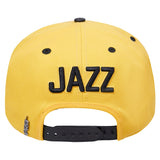 Pro Standard - Utah Jazz Retro Classic Primary Logo Wool Snapback Hat -  Yellow / Black