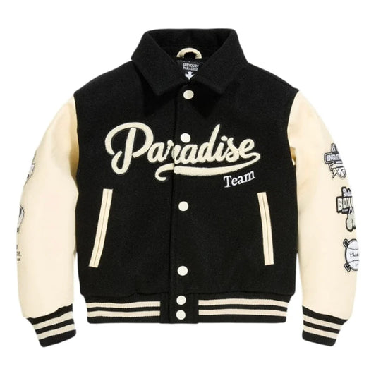 Jordan Craig Kids Paradise Team Varsity Jacket - Black