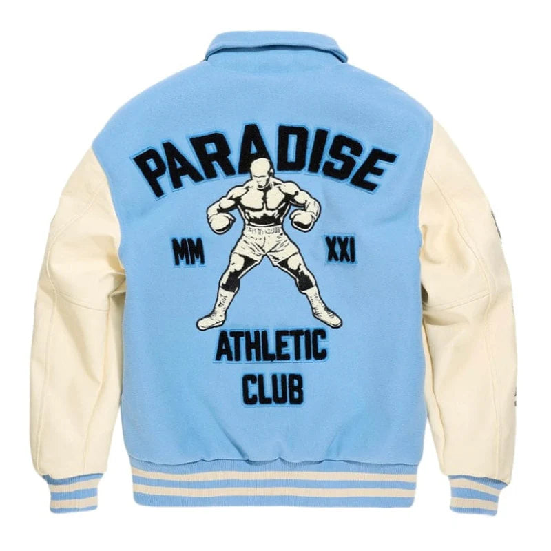 Jordan Craig Kids Paradise Team Varsity Jacket -  Sky Blue Jordan Craig