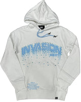 Denim City - Invasion Stone Hoodie - White Baby Blue