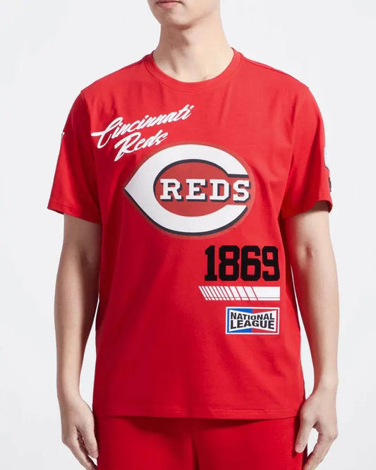 Pro Standard Cincinnati Reds Fast Lane Sj Tee - Red - BLVD