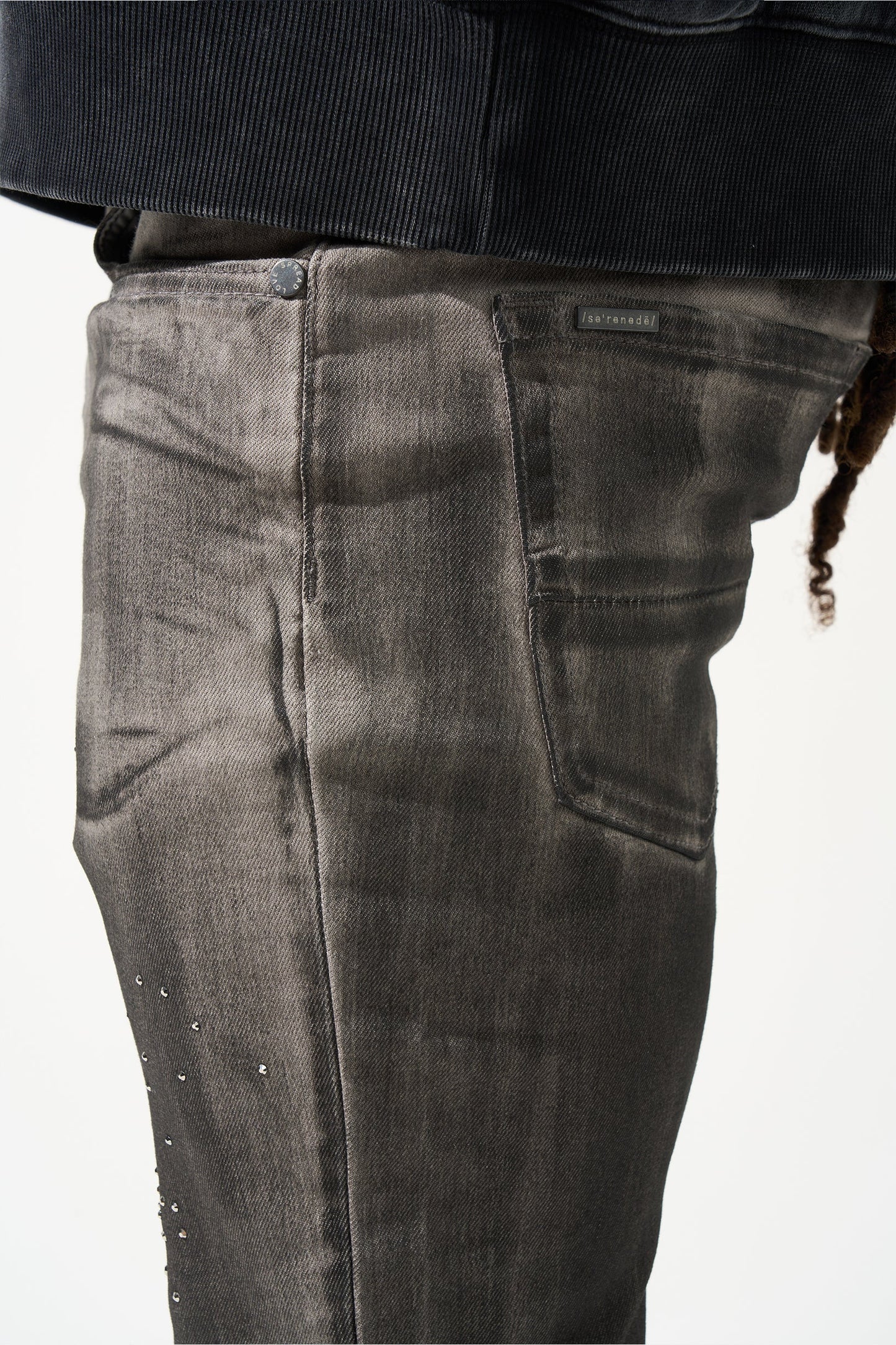 Serenede COSMOS Jeans - Light grey W Stones Serenede