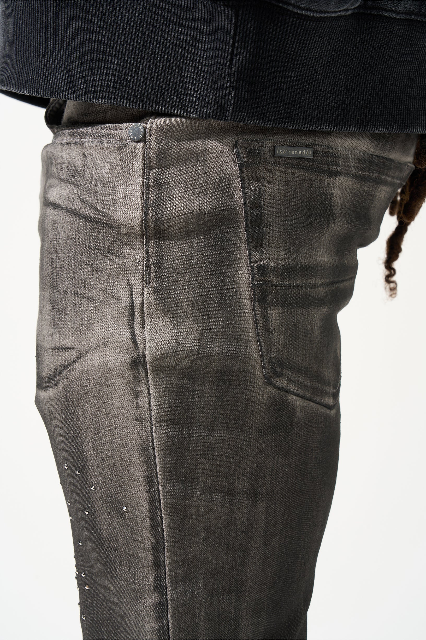 Serenede COSMOS Jeans - Light grey W Stones Serenede