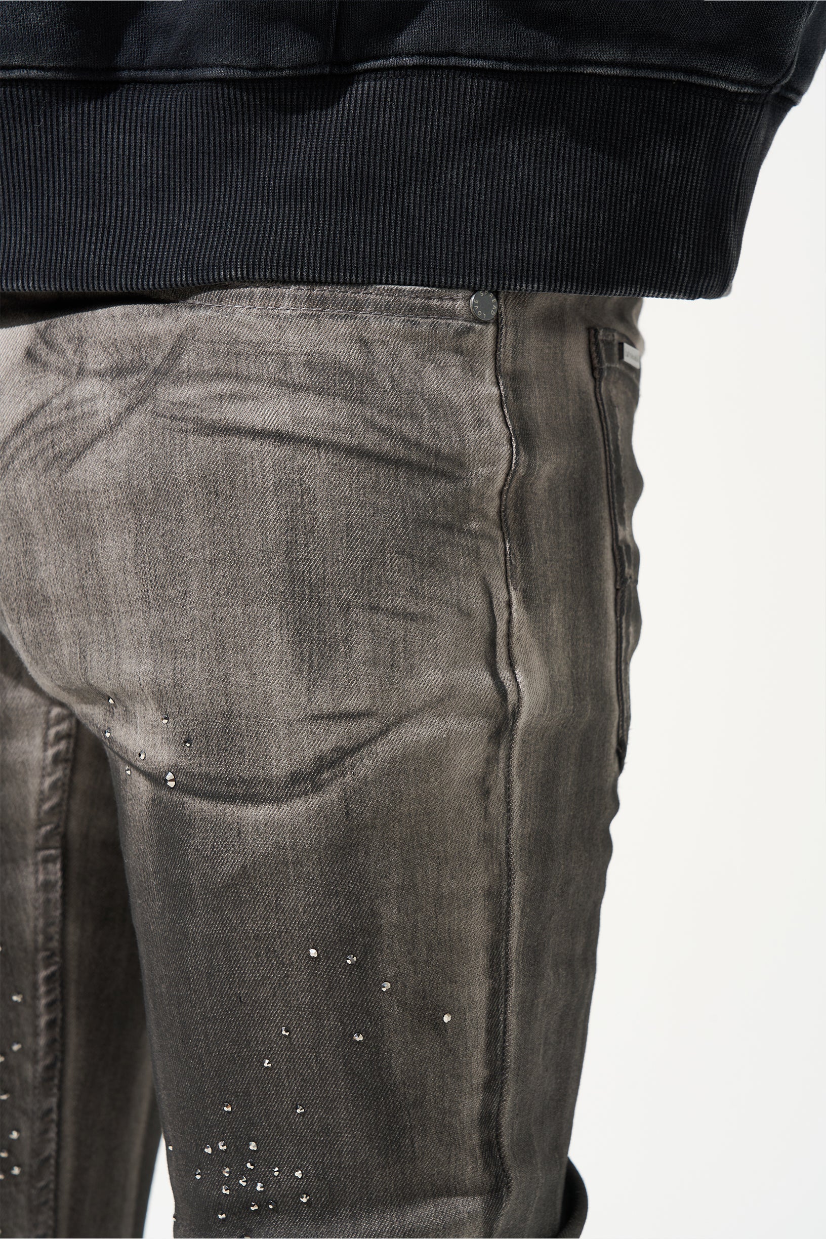 Serenede COSMOS Jeans - Light grey W Stones Serenede