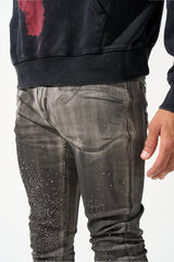 Serenede COSMOS Jeans - Light grey W Stones Serenede