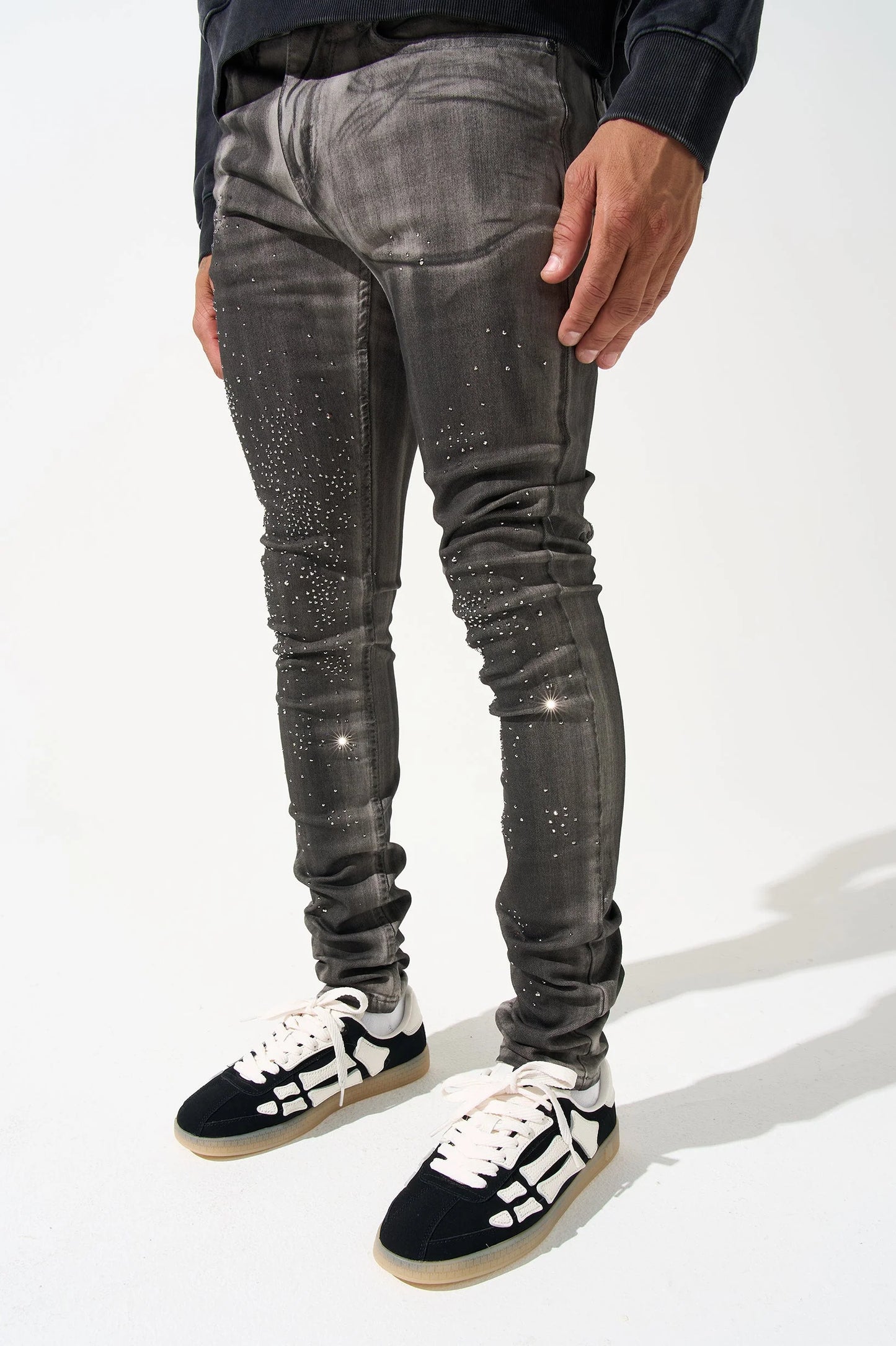 Serenede COSMOS Jeans - Light grey W Stones Serenede