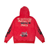 Civilized Nobody Listens Hoodie - Red
