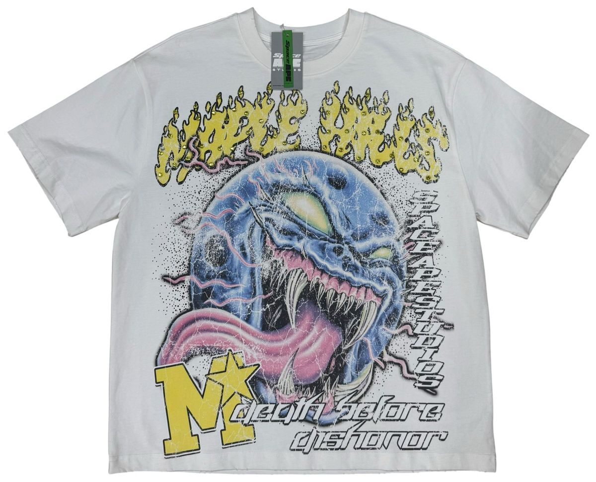 Space Ape - Death Before Dishonor T-shirt - White