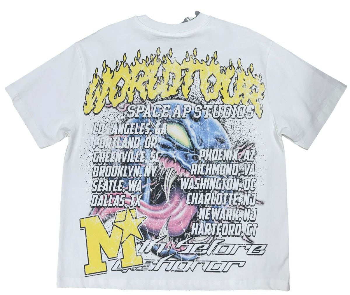 Space Ape - Death Before Dishonor T-shirt - White