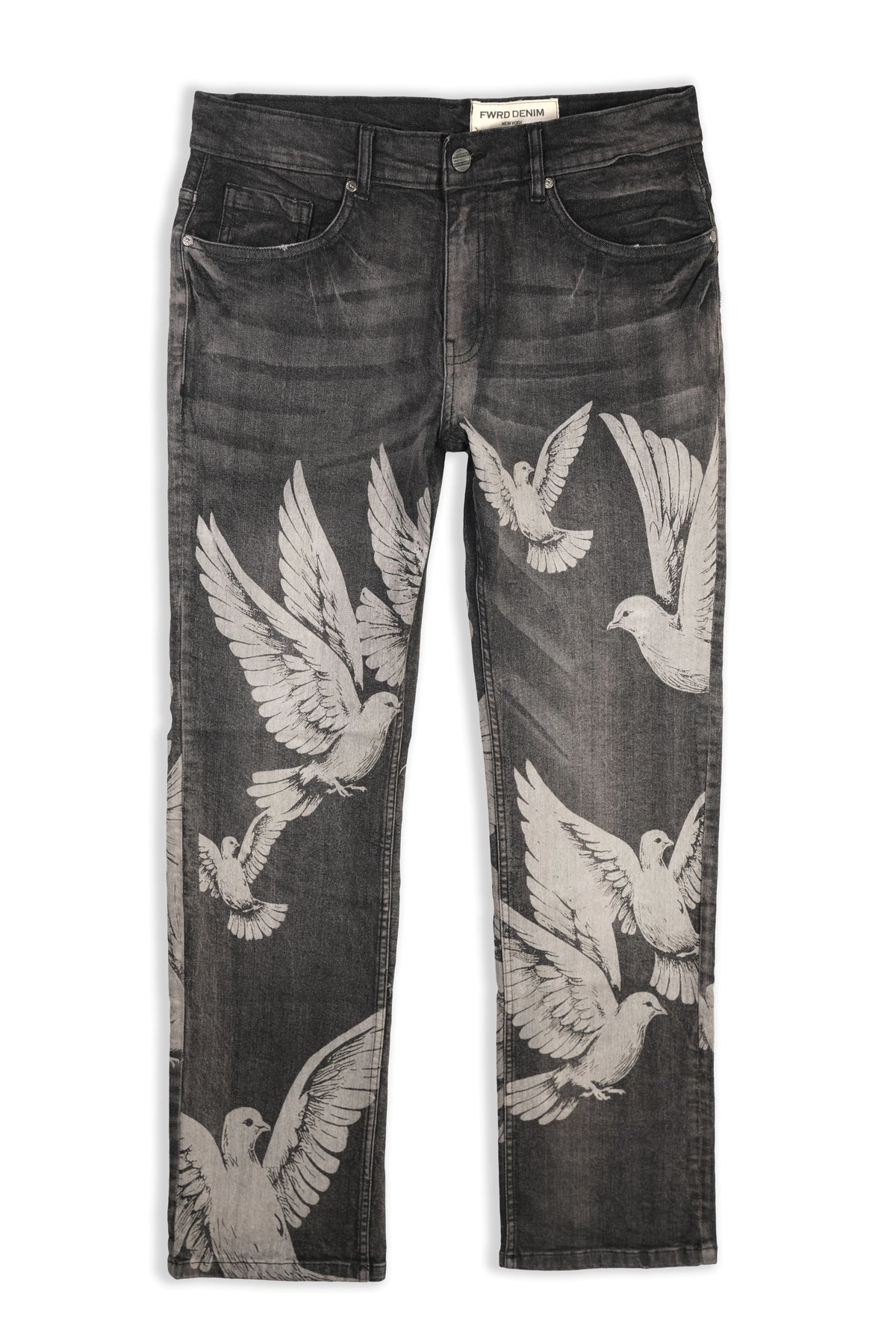 Fwrd - Kid's Dove Relaxed Jeans