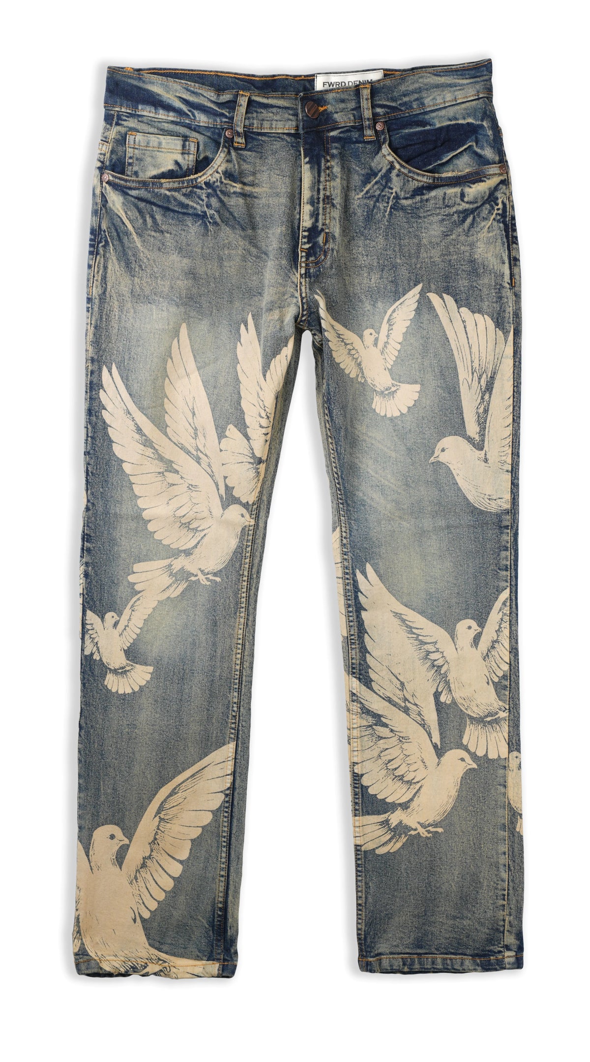Fwrd - Kid's Dove Relaxed Jeans