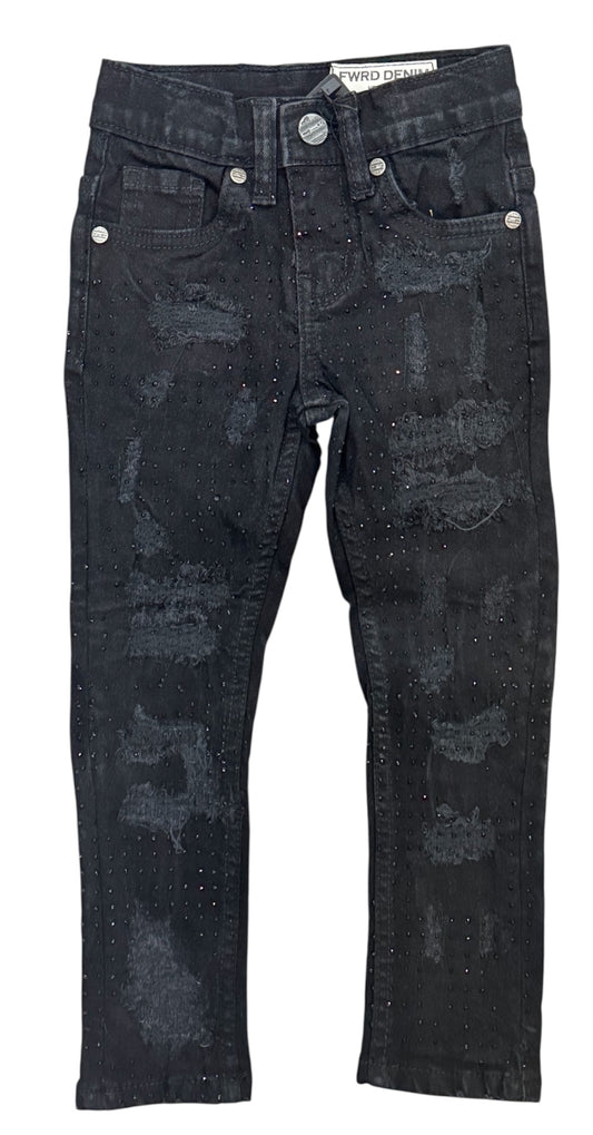 Fwrd Denim - Kids Crystalized Jeans - Black
