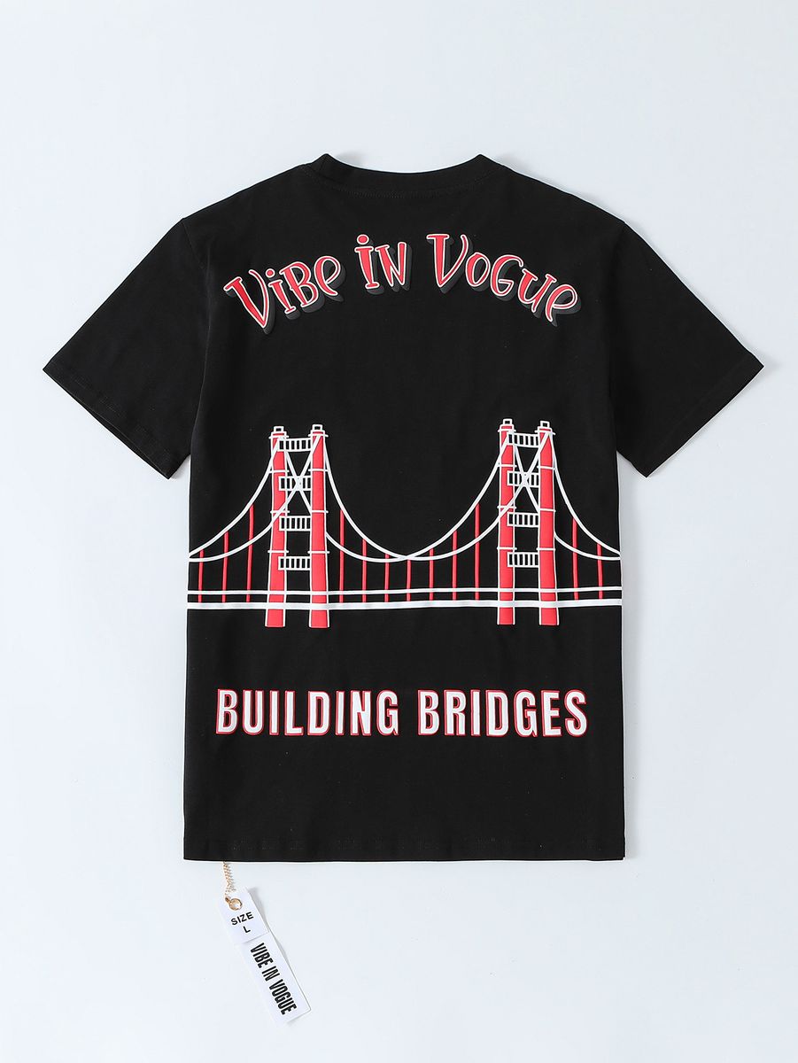 Vibe In Vogue - Fair Exchange Tee - Black Red Vibe In Vogue
