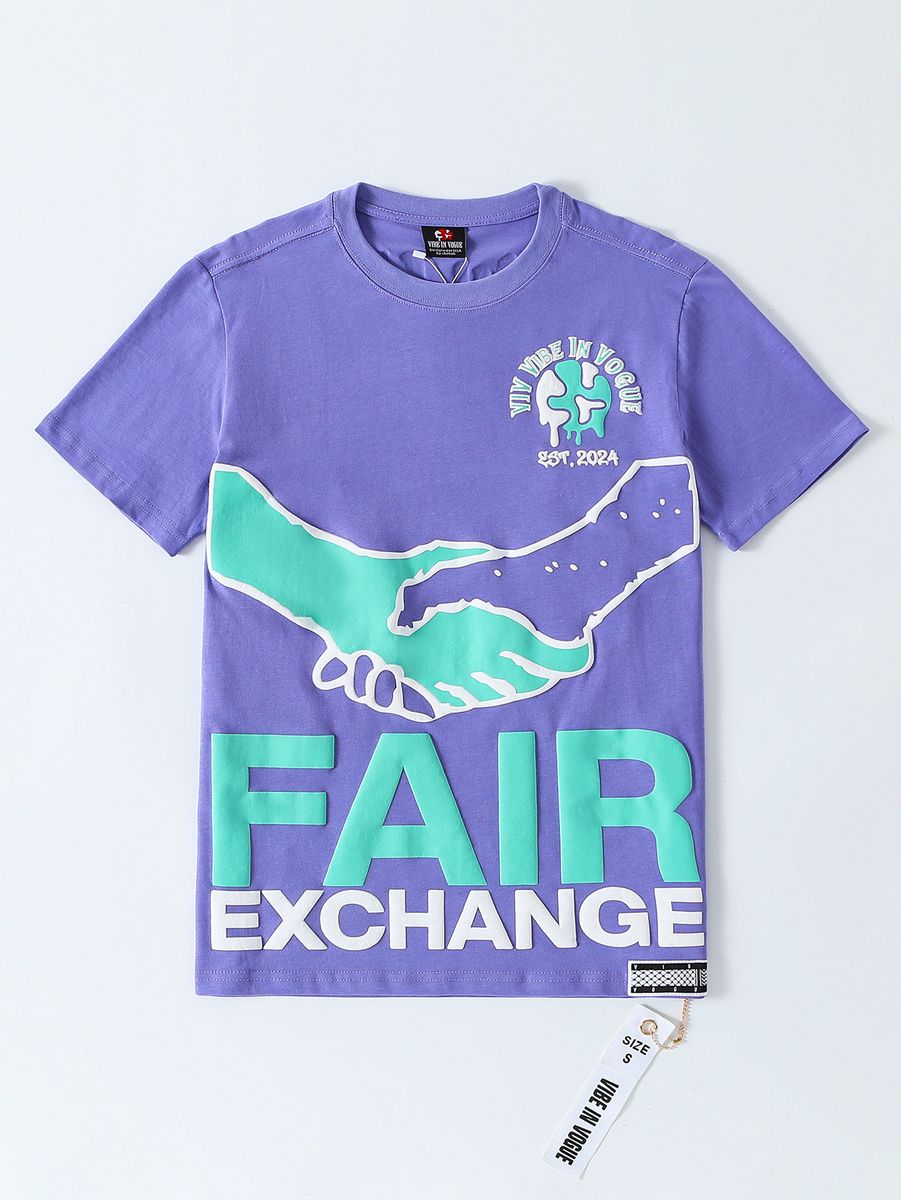 Vibe In Vogue - Fair Exchange Tee - Purple Teal Vibe In Vogue
