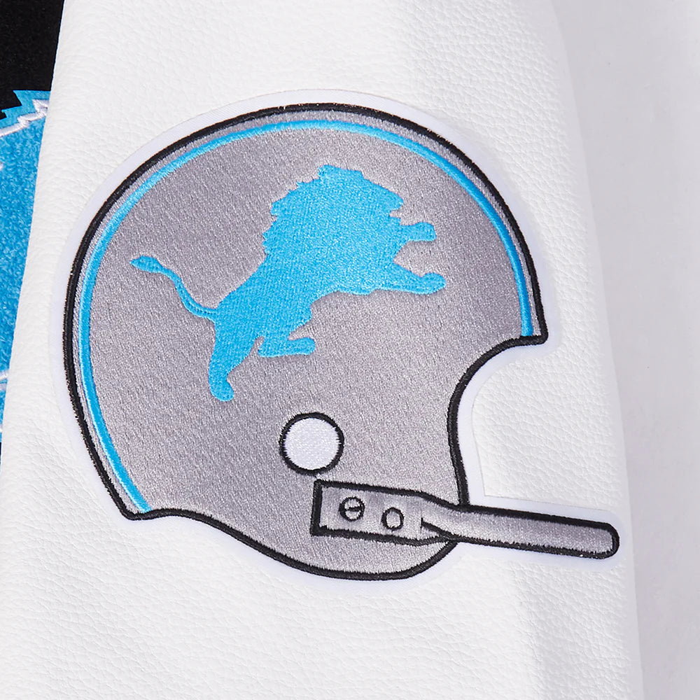 Pro Standard - NFL Detroit Lions Best Of Men's Rib Wool Varsity Jacket - Black Pro Standard