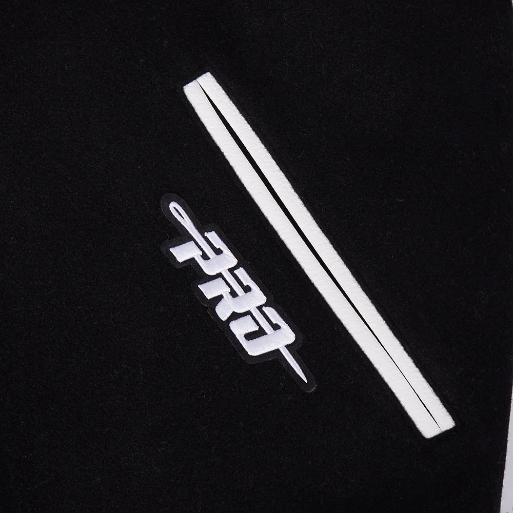 Pro Standard - NFL Detroit Lions Best Of Men's Rib Wool Varsity Jacket - Black Pro Standard