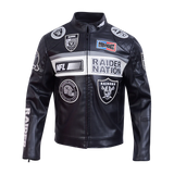 Pro Standard - NFL Las Vegas Raiders Men's Moto Jacket - Black Pro Standard