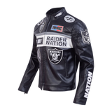 Pro Standard - NFL Las Vegas Raiders Men's Moto Jacket - Black Pro Standard