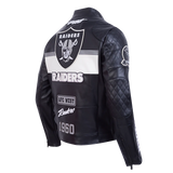 Pro Standard - NFL Las Vegas Raiders Men's Moto Jacket - Black Pro Standard