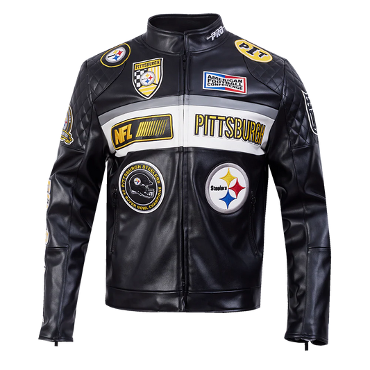 Pro Standard - NFL Pittsburgh Steelers Men's Moto Jacket - Black