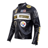 Pro Standard - NFL Pittsburgh Steelers Men's Moto Jacket - Black Pro Standard