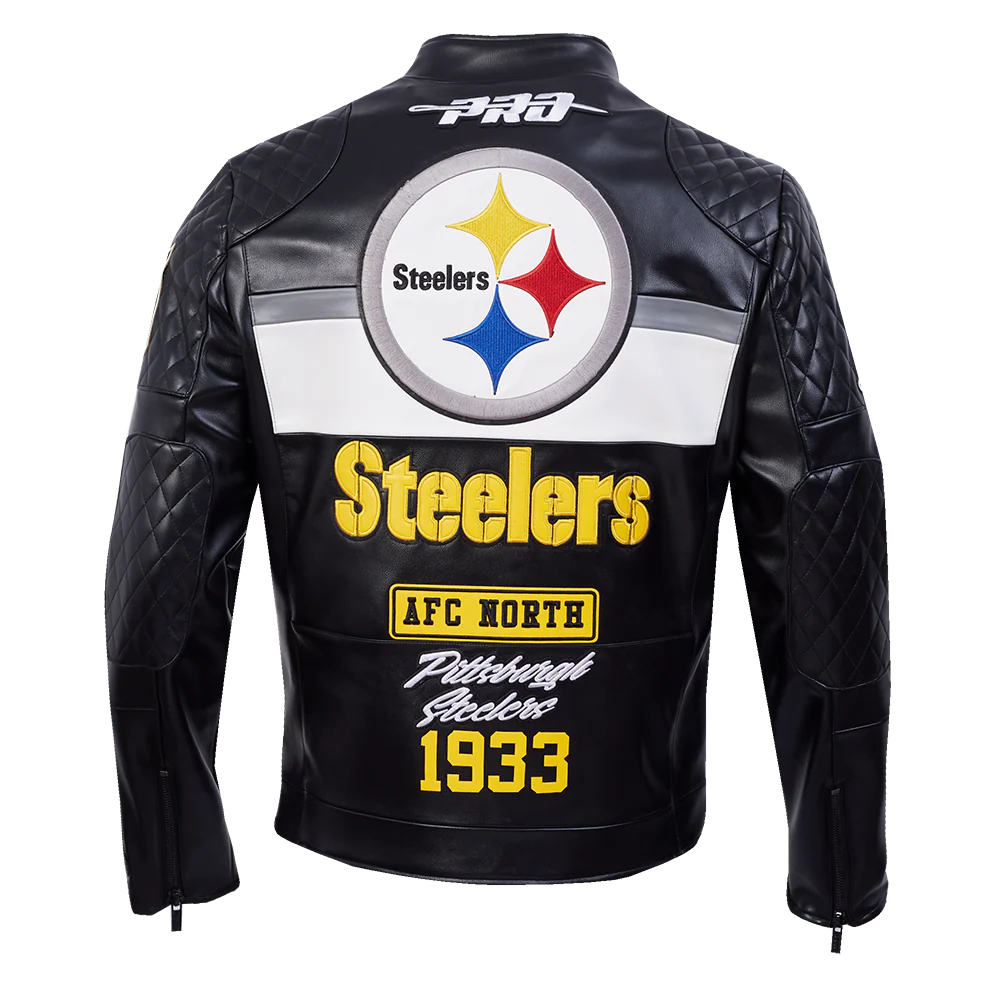 Pro Standard - NFL Pittsburgh Steelers Men's Moto Jacket - Black