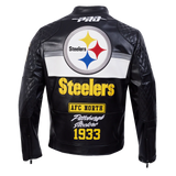 Pro Standard - NFL Pittsburgh Steelers Men's Moto Jacket - Black Pro Standard