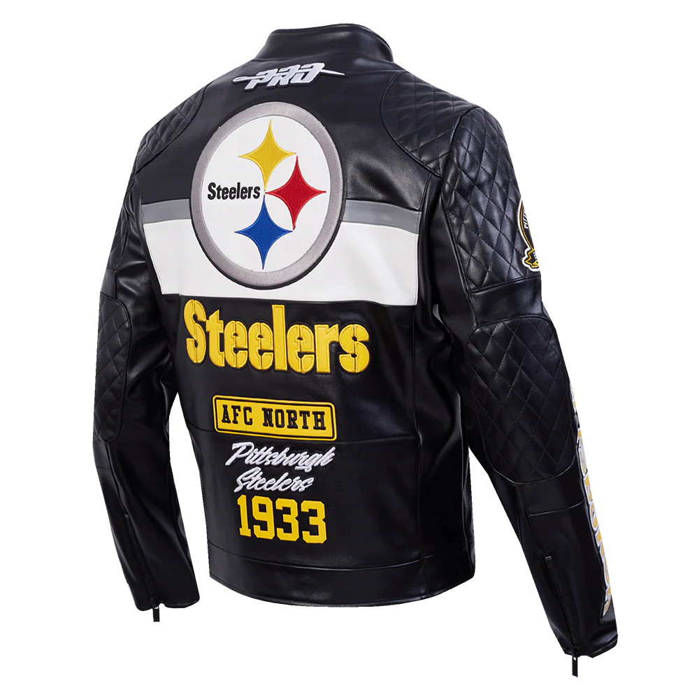 Pro Standard - NFL Pittsburgh Steelers Men's Moto Jacket - Black