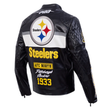 Pro Standard - NFL Pittsburgh Steelers Men's Moto Jacket - Black Pro Standard