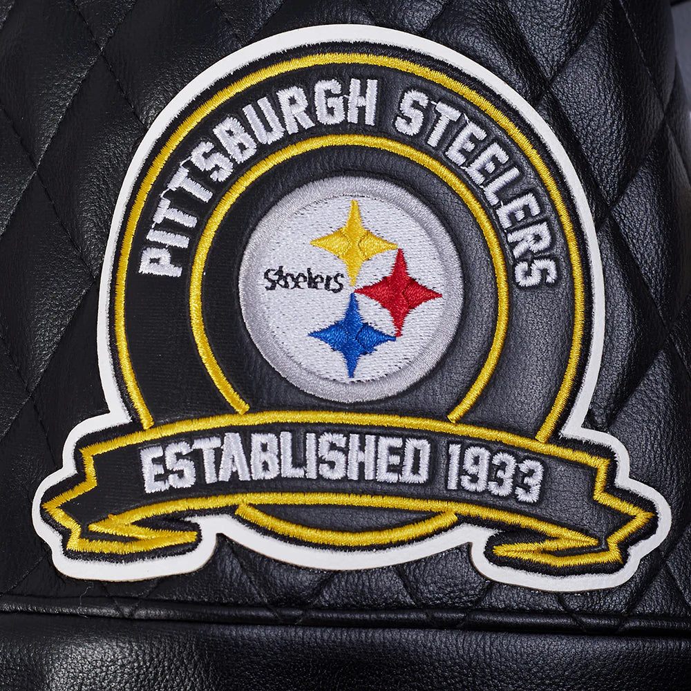 Pro Standard - NFL Pittsburgh Steelers Men's Moto Jacket - Black