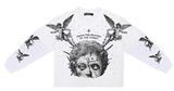 Roku - From Heaven To The Street Boxy Layered Long Sleeve Tee - White ROKU STUDIO