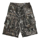 Fr - Washed Multi Cargo Denim Shorts - Camoflage FIRST ROW