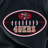 Pro Standard - Nfl San Francisco 49ers Best Of Men's Leather Varsity Jacket - Black Pro Standard