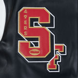 Pro Standard - Nfl San Francisco 49ers Best Of Men's Leather Varsity Jacket - Black Pro Standard
